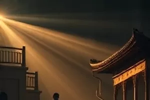 玄鸟衔月封面，玄鸟掠过月轮与城墙